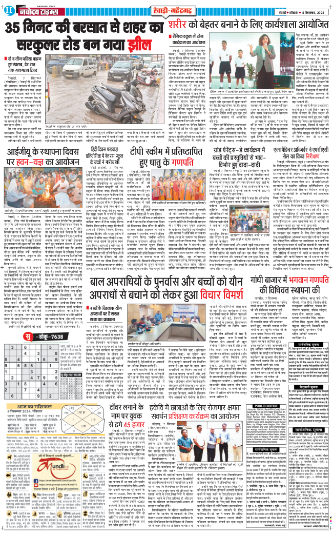 REWARI MAHENDERGARH TIMES 2024-09-08