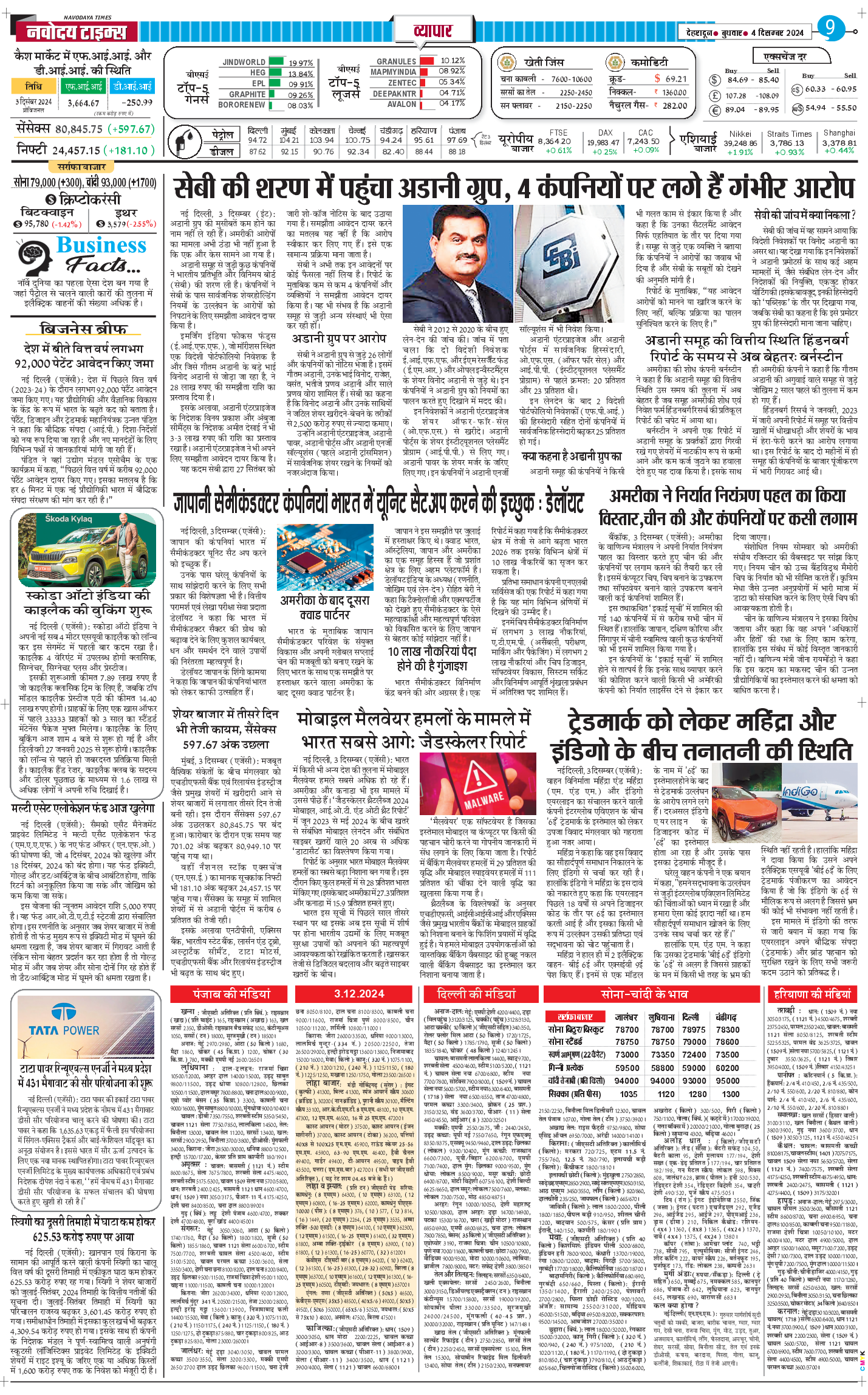 THE NAVODAYA TIMES MAIN UTTARAKHAND AND DEHRADUN 2024-12-04