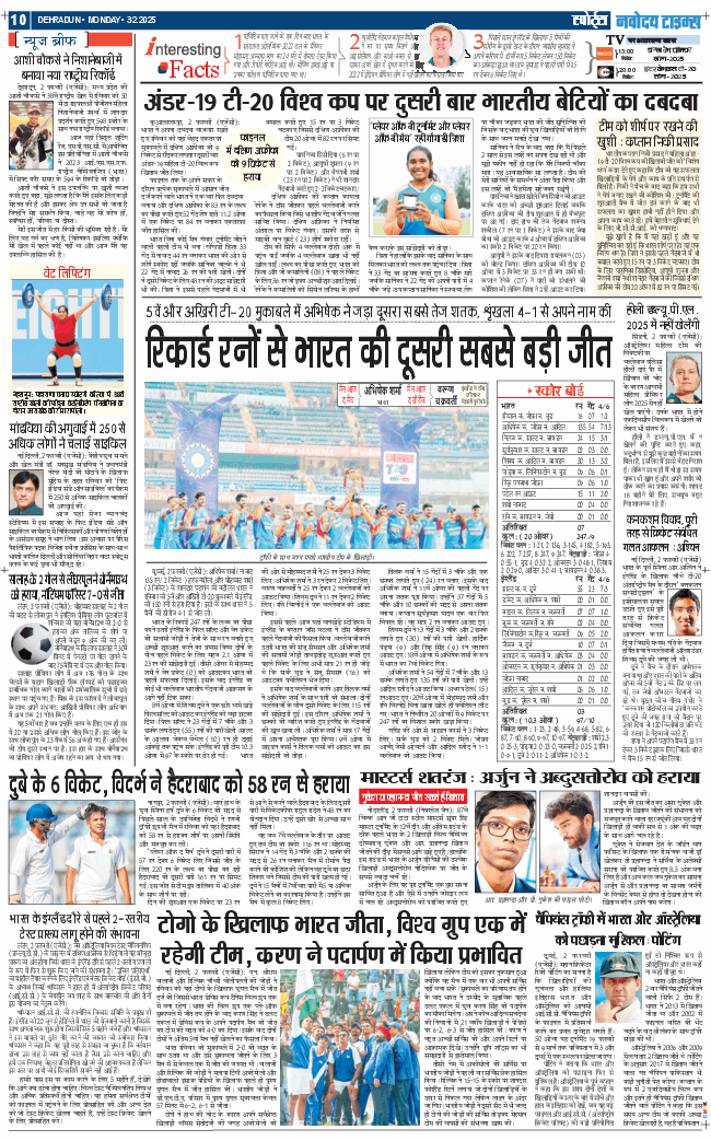 THE NAVODAYA TIMES MAIN UTTARAKHAND AND DEHRADUN 2025-02-03