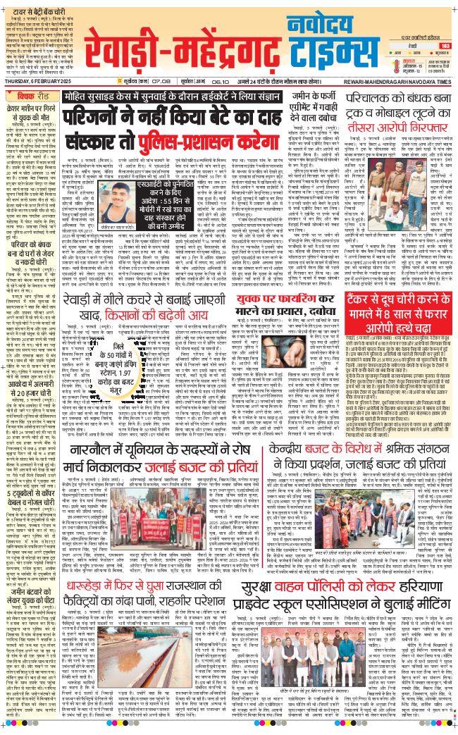 REWARI MAHENDERGARH TIMES 2025-02-06
