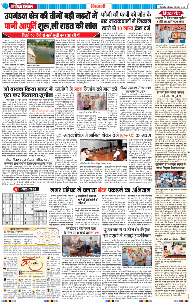 BHIWANI TIMES 2025-03-22