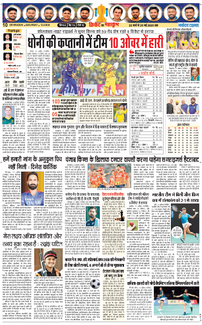 THE NAVODAYA TIMES MAIN UTTARAKHAND AND DEHRADUN 2025-04-12