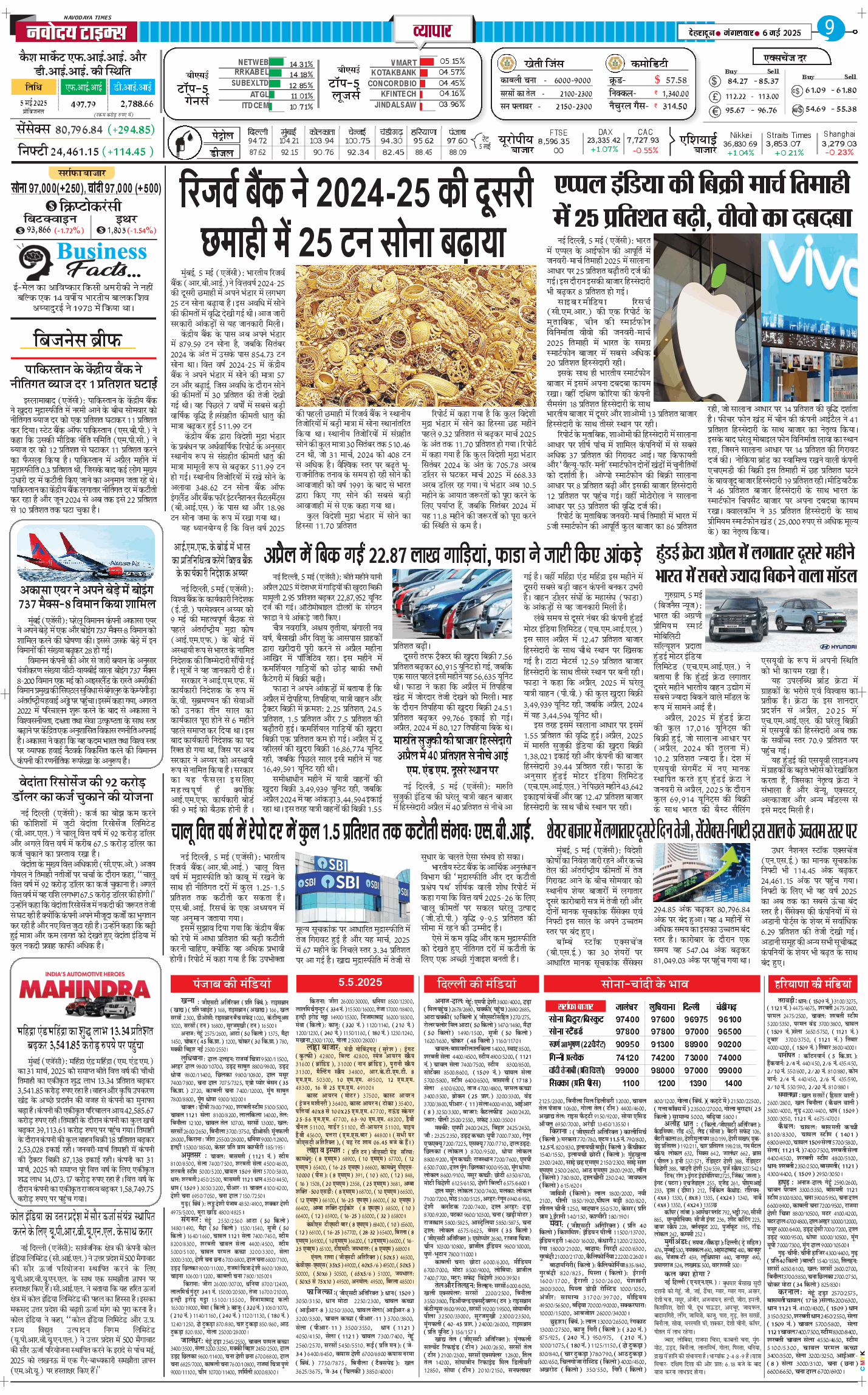 THE NAVODAYA TIMES MAIN UTTARAKHAND AND DEHRADUN 2025-05-06