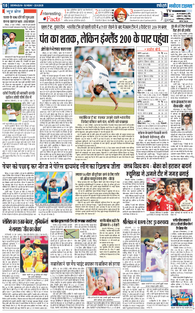 THE NAVODAYA TIMES MAIN UTTARAKHAND AND DEHRADUN 2025-06-22