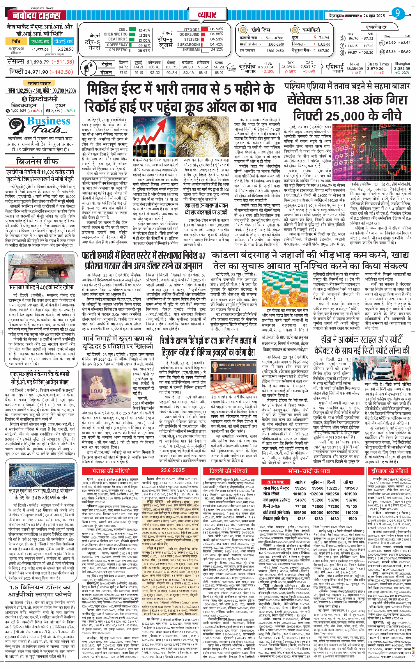 THE NAVODAYA TIMES MAIN UTTARAKHAND AND DEHRADUN 2025-06-24