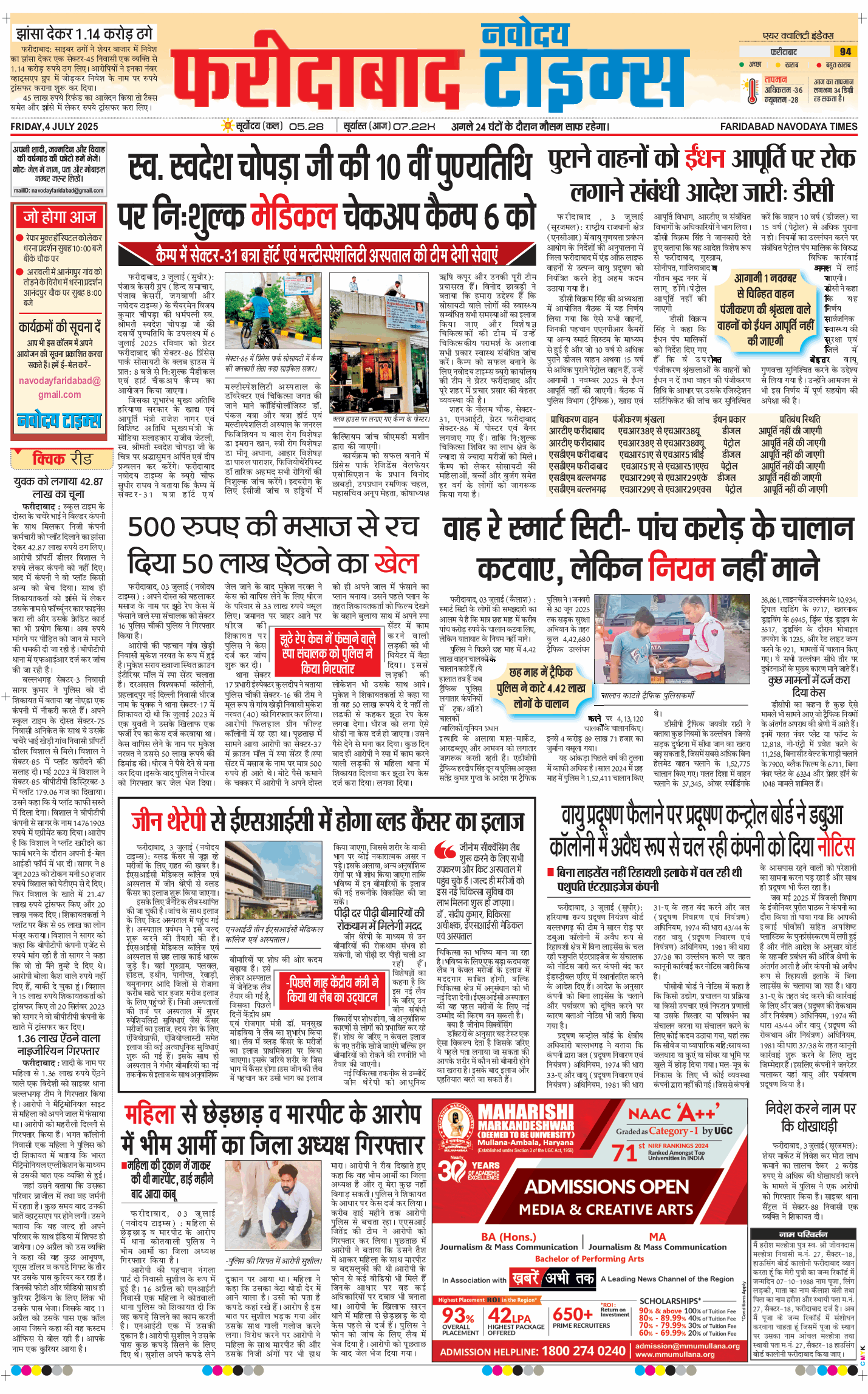 Faridabad 2025-07-04