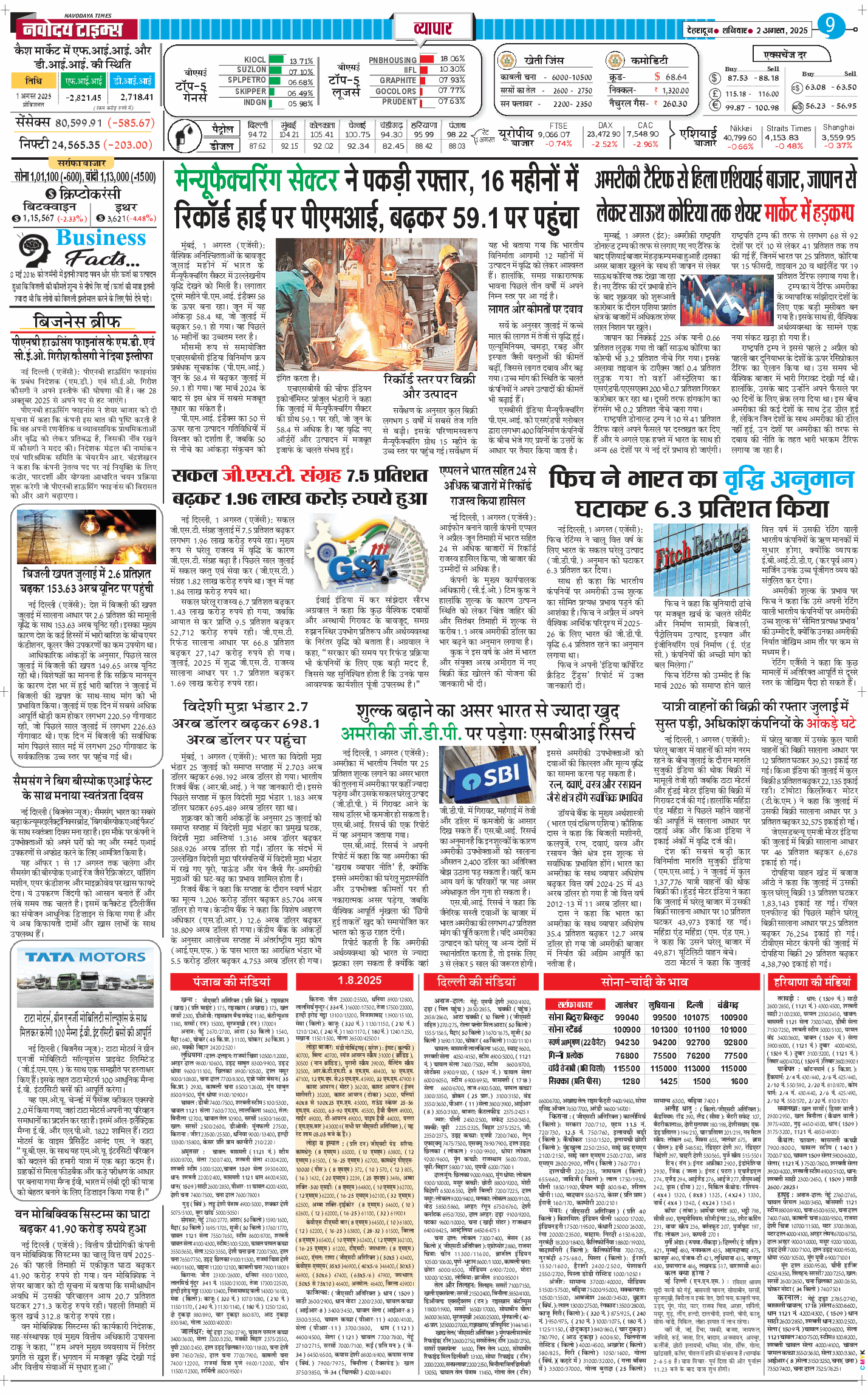 THE NAVODAYA TIMES MAIN UTTARAKHAND AND DEHRADUN 2025-08-02