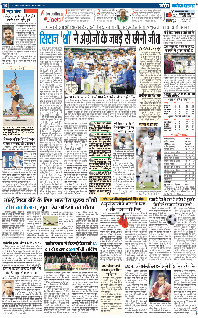 THE NAVODAYA TIMES MAIN UTTARAKHAND AND DEHRADUN 2025-08-05