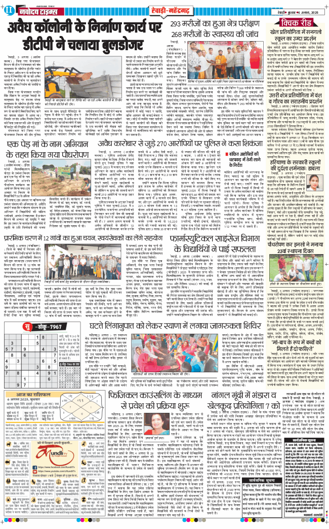 REWARI MAHENDERGARH TIMES 2025-08-06
