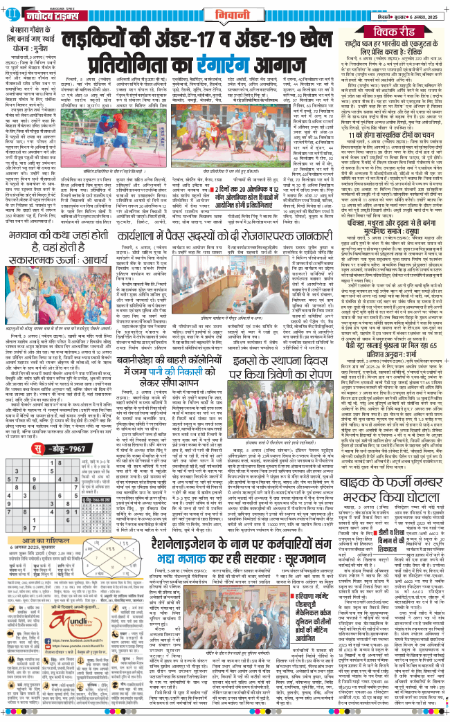 BHIWANI TIMES 2025-08-06
