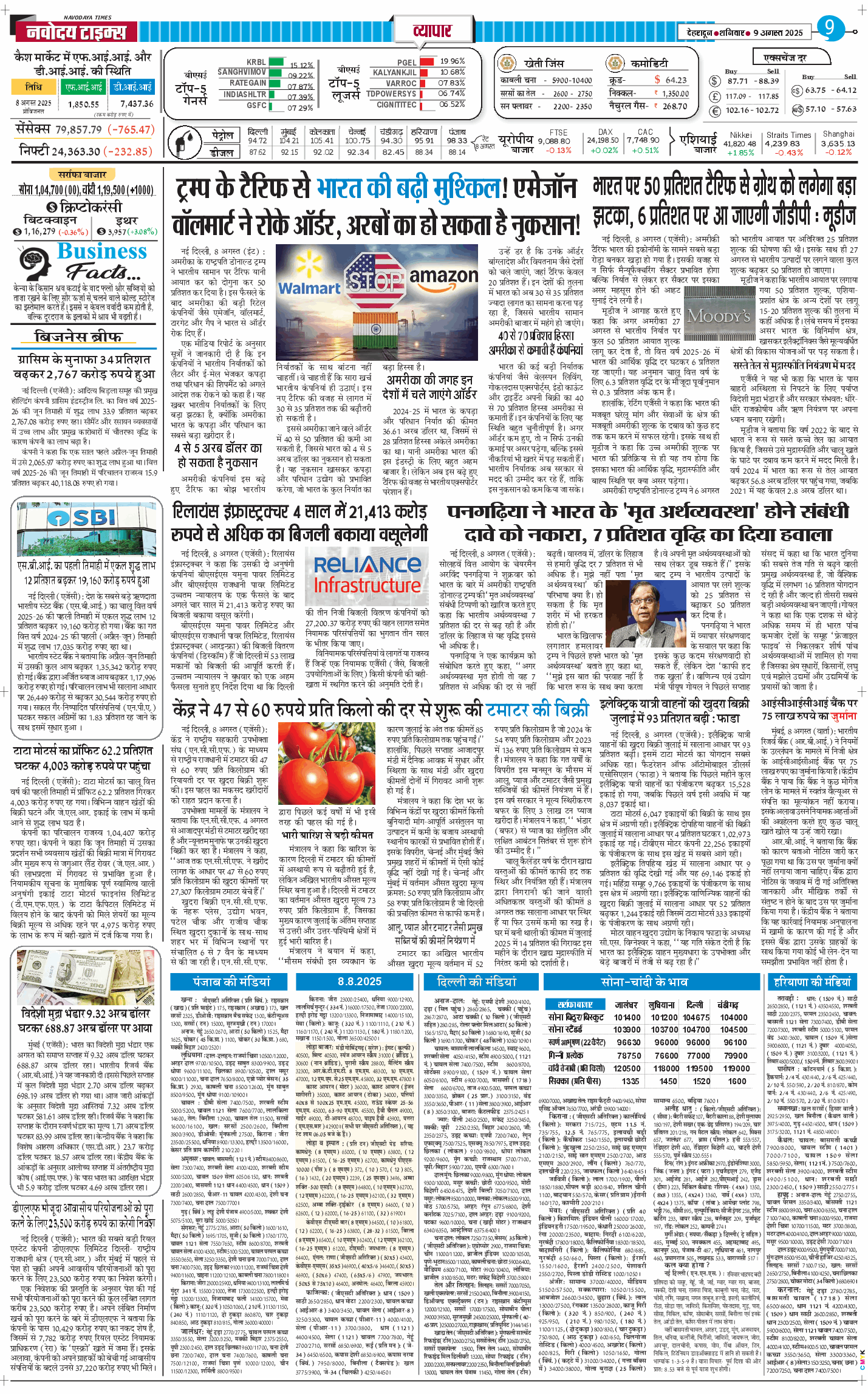 THE NAVODAYA TIMES MAIN UTTARAKHAND AND DEHRADUN 2025-08-09