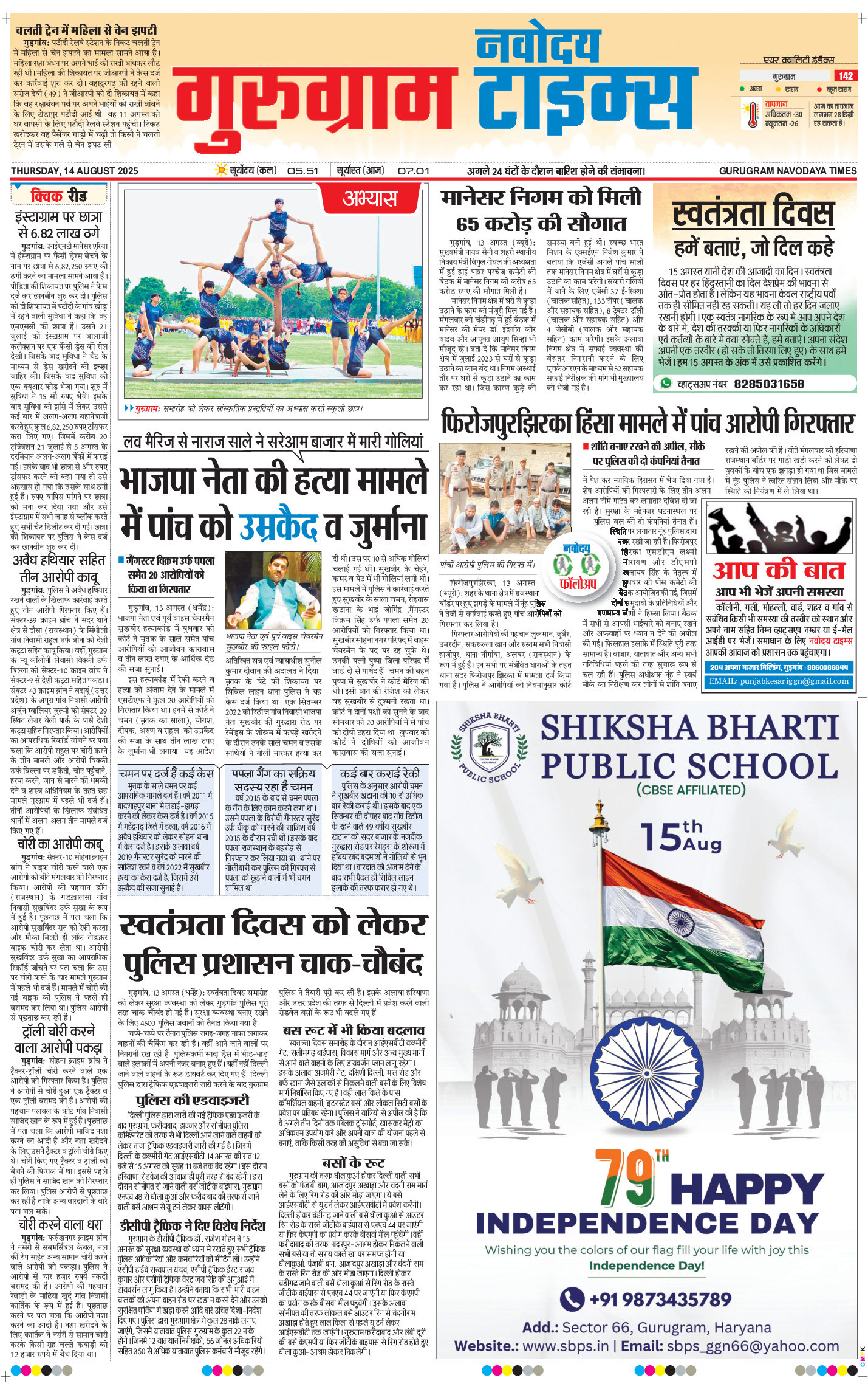Gurgaon 2025-08-14