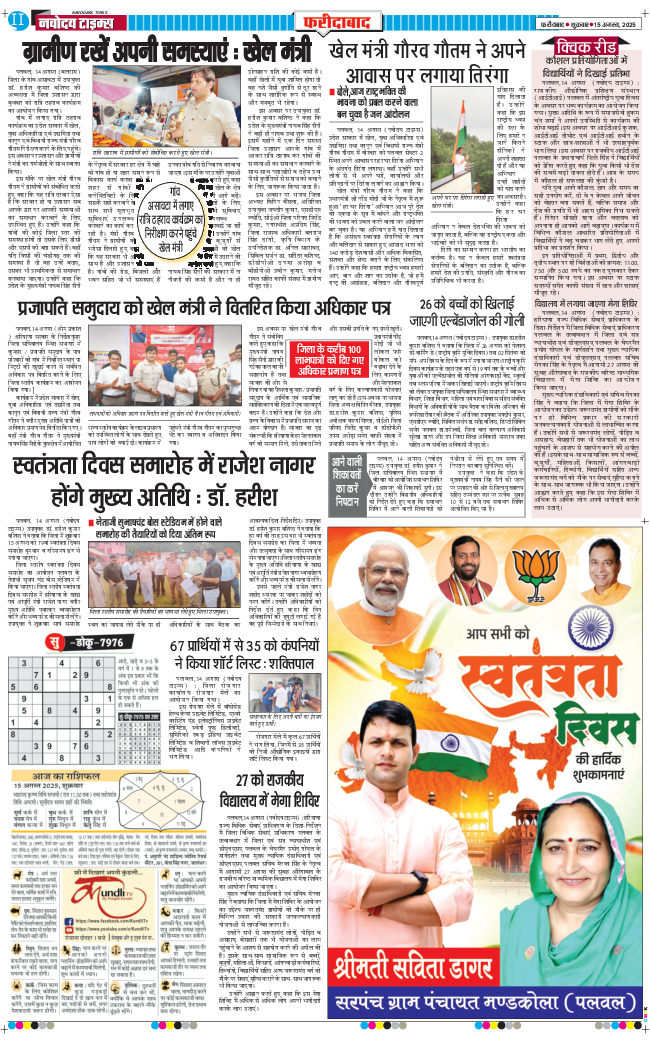 Faridabad 2025-08-15
