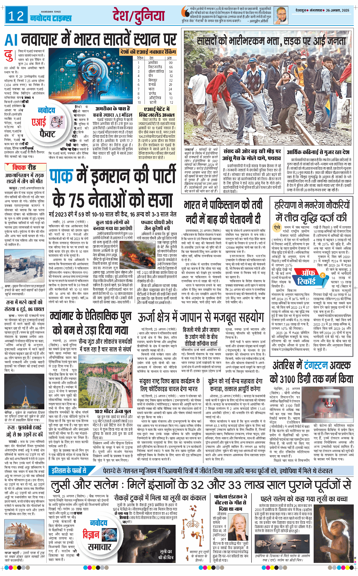 THE NAVODAYA TIMES MAIN UTTARAKHAND AND DEHRADUN 2025-08-26