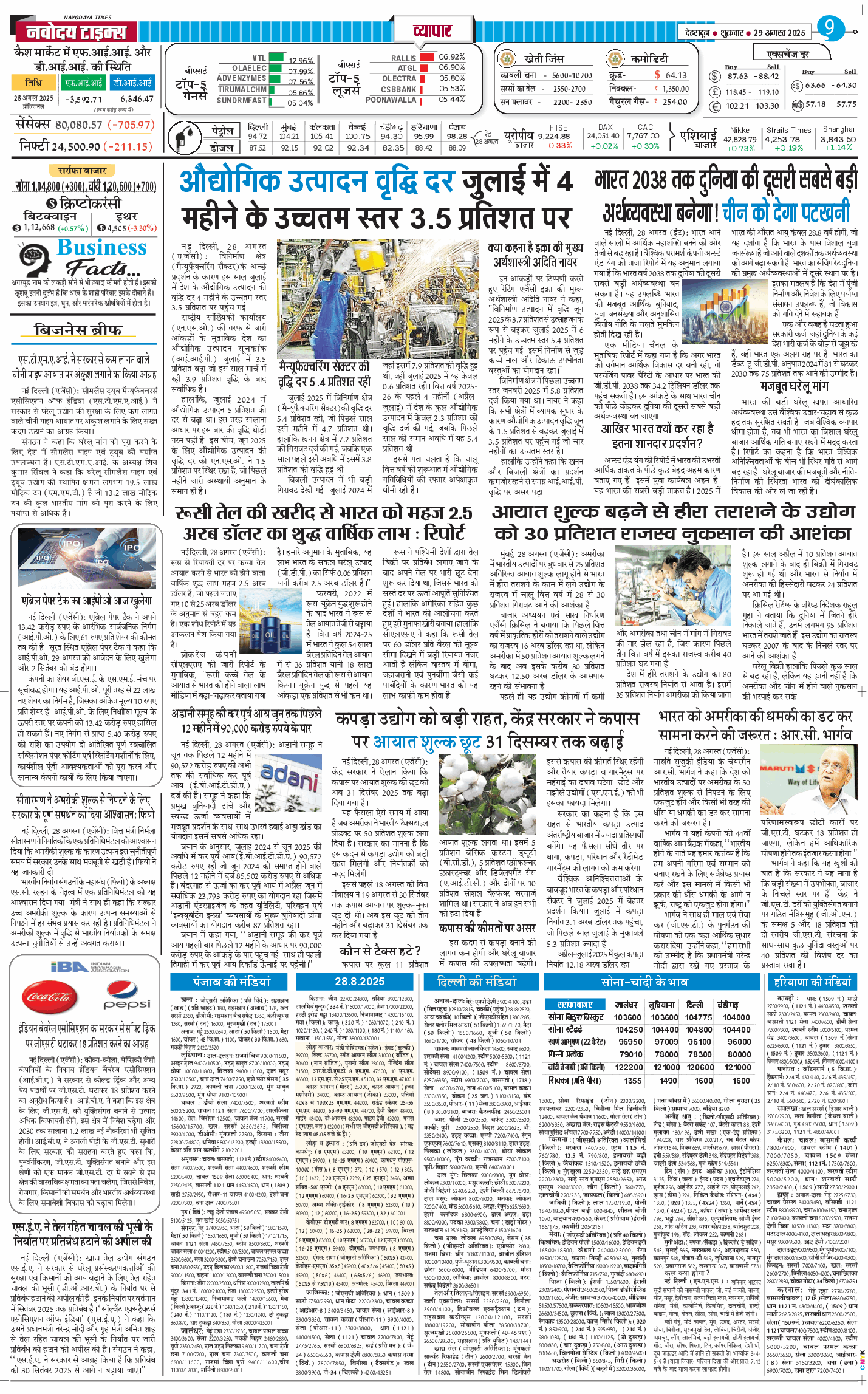 THE NAVODAYA TIMES MAIN UTTARAKHAND AND DEHRADUN 2025-08-29