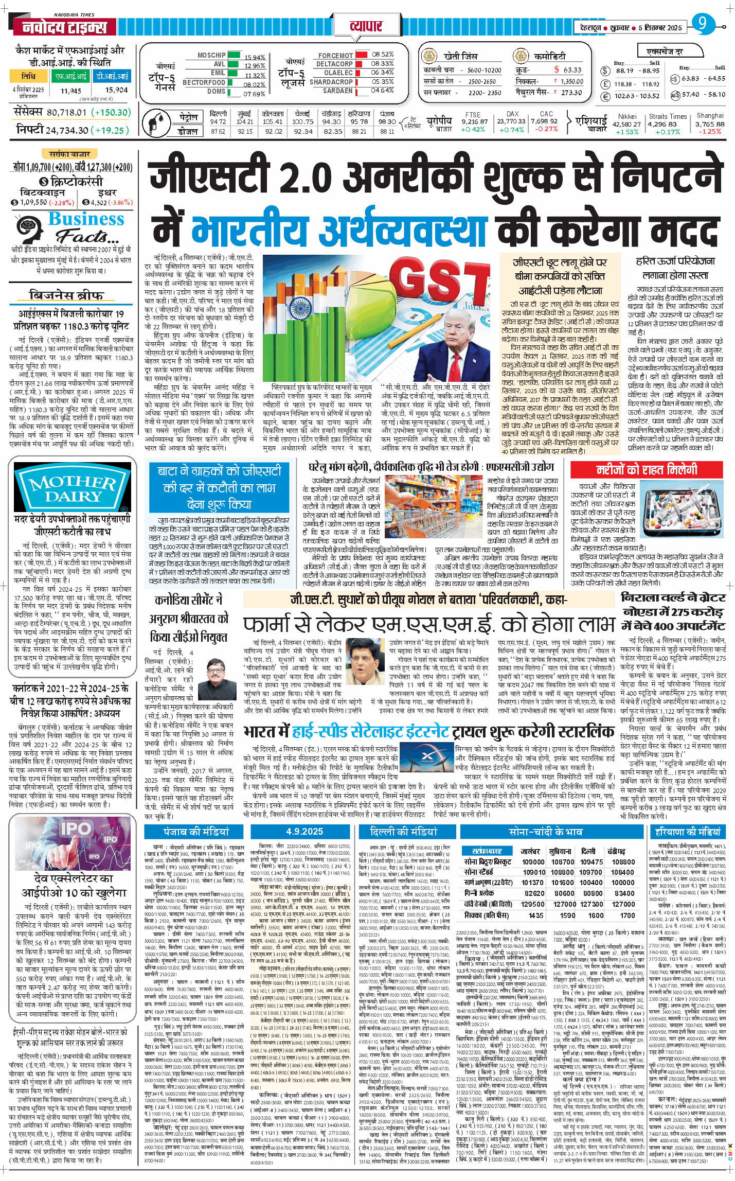 THE NAVODAYA TIMES MAIN UTTARAKHAND AND DEHRADUN 2025-09-05
