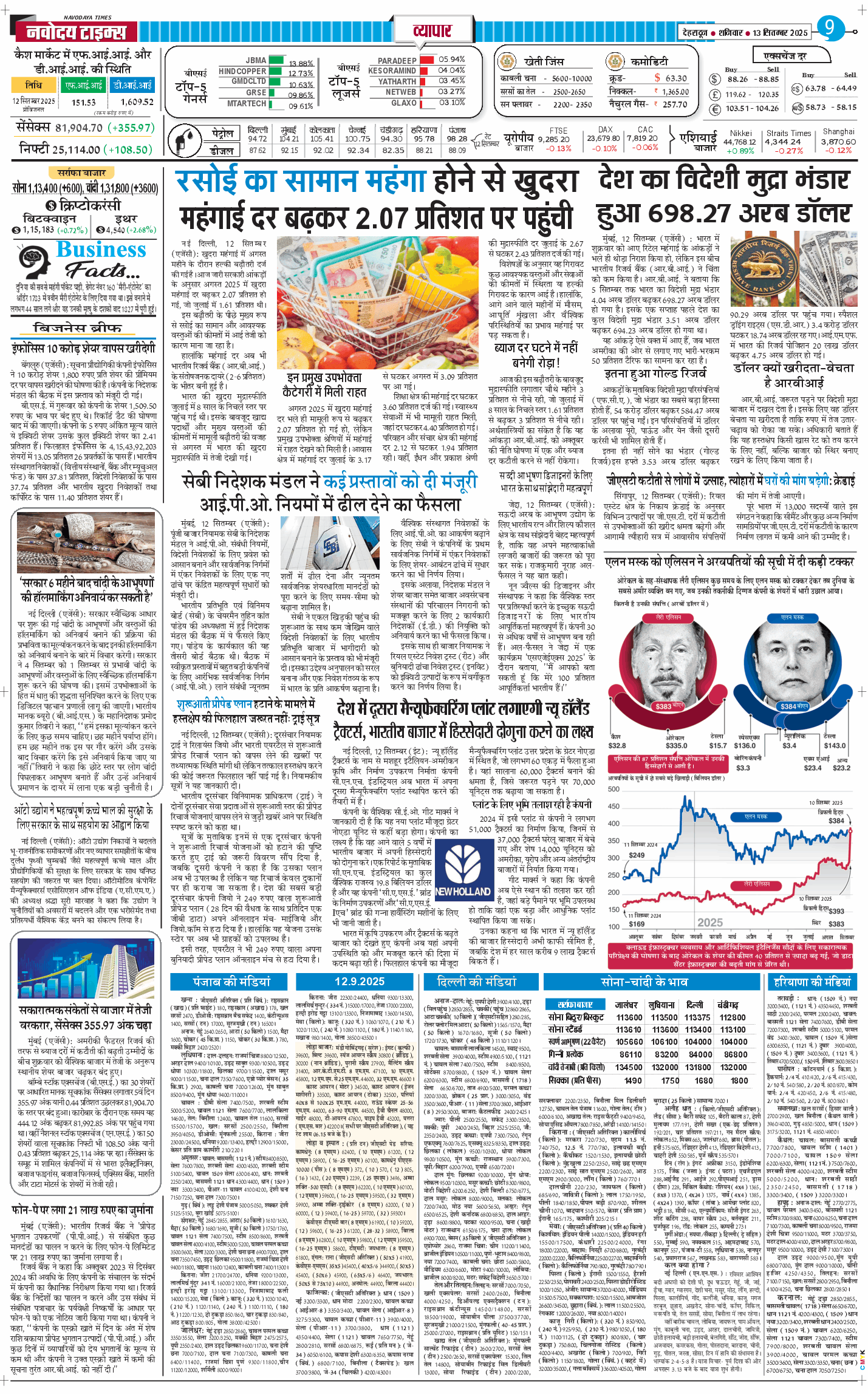 THE NAVODAYA TIMES MAIN UTTARAKHAND AND DEHRADUN 2025-09-13