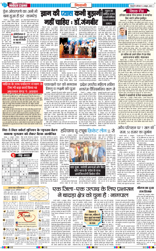 BHIWANI TIMES 2025-10-04