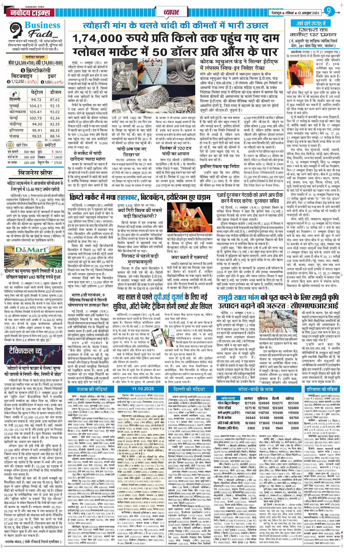 THE NAVODAYA TIMES MAIN UTTARAKHAND AND DEHRADUN 2025-10-12