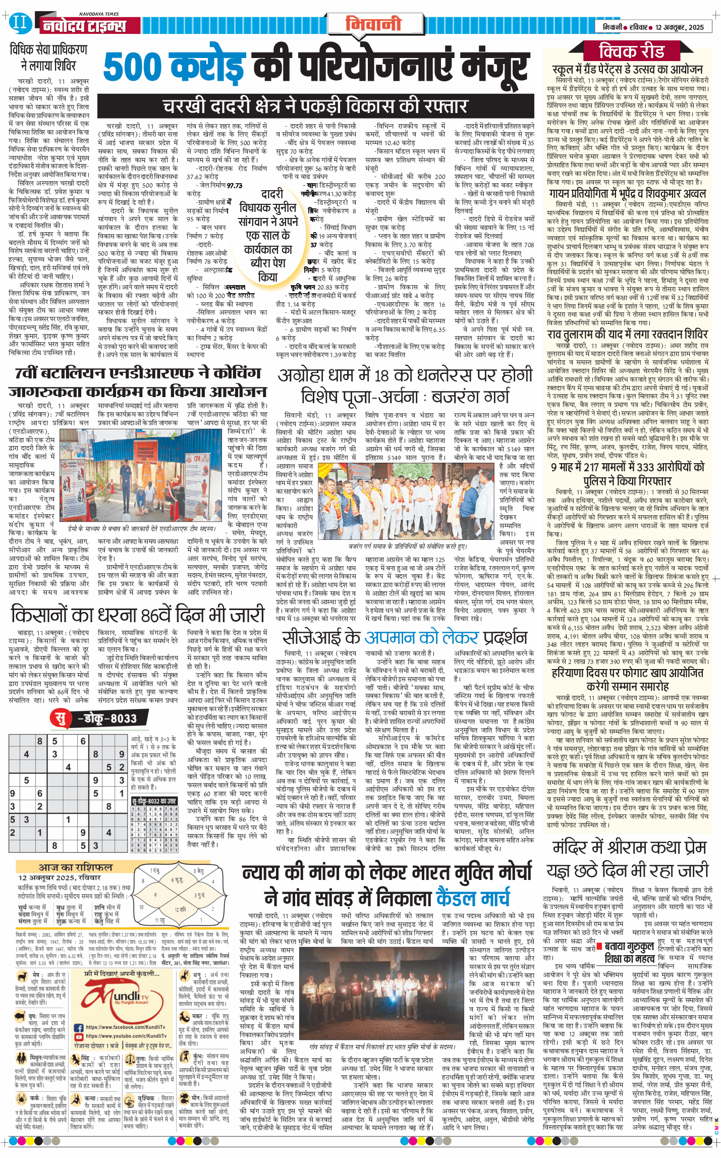 BHIWANI TIMES 2025-10-12