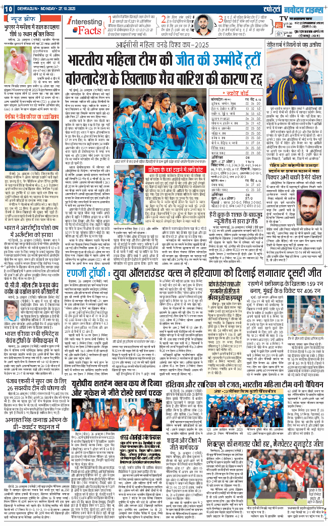 THE NAVODAYA TIMES MAIN UTTARAKHAND AND DEHRADUN 2025-10-27
