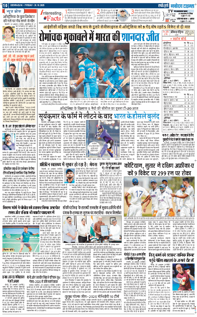 THE NAVODAYA TIMES MAIN UTTARAKHAND AND DEHRADUN 2025-10-31