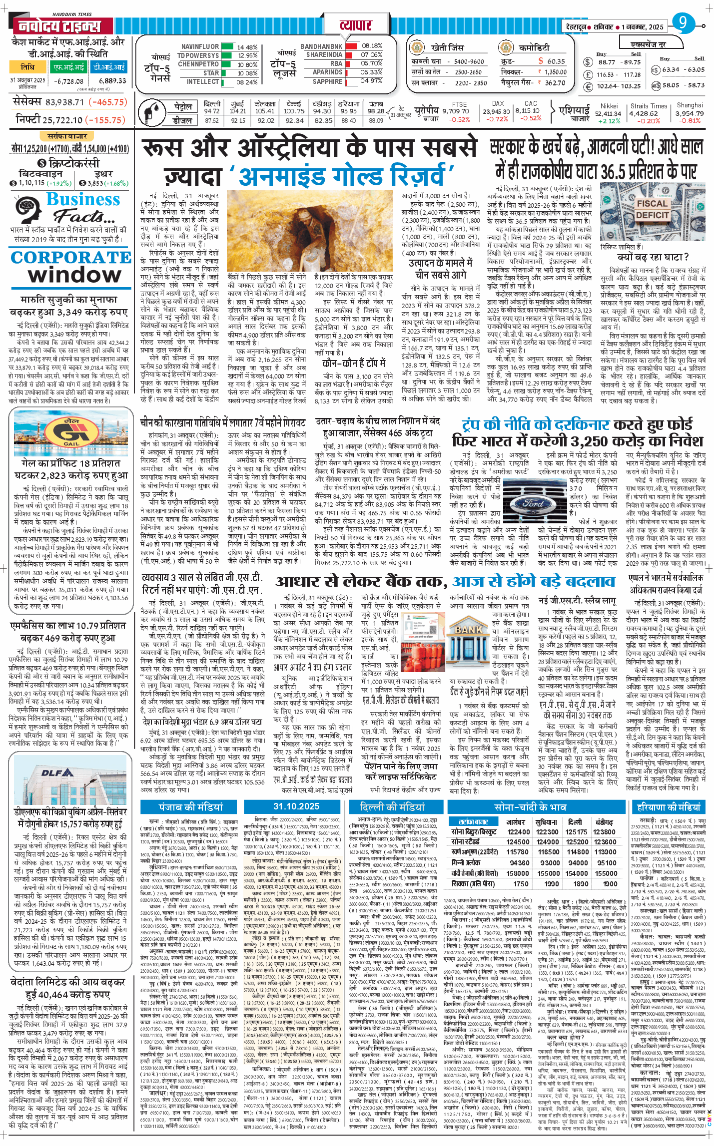 THE NAVODAYA TIMES MAIN UTTARAKHAND AND DEHRADUN 2025-11-01