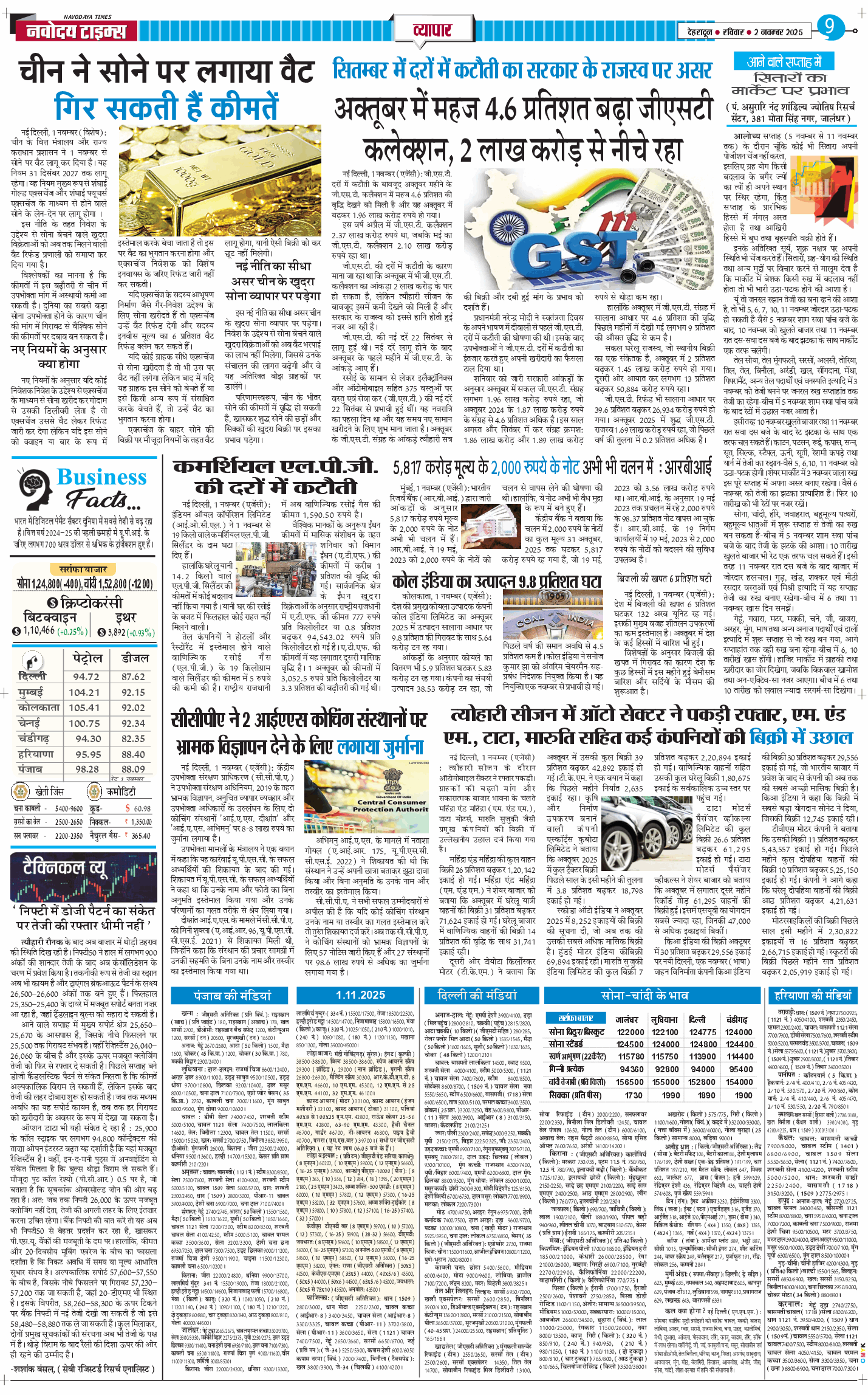 THE NAVODAYA TIMES MAIN UTTARAKHAND AND DEHRADUN 2025-11-02