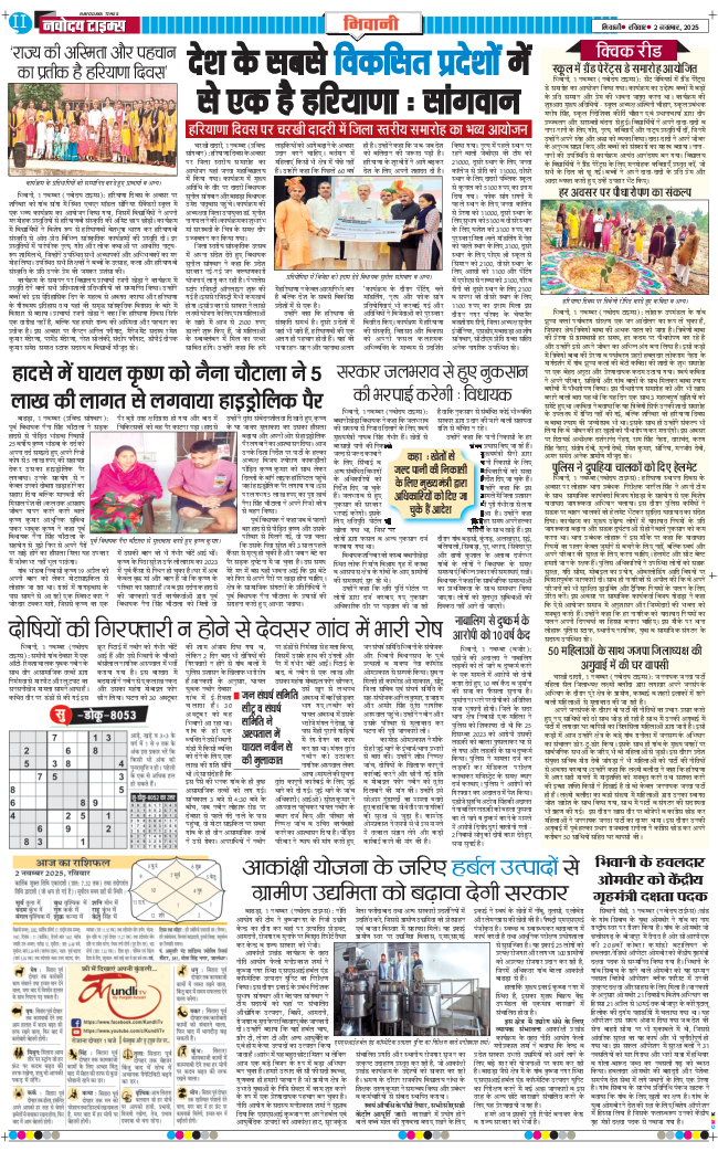 BHIWANI TIMES 2025-11-02