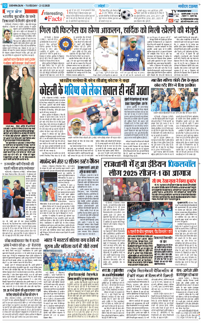 THE NAVODAYA TIMES MAIN UTTARAKHAND AND DEHRADUN 2025-12-02