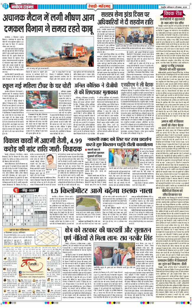 REWARI MAHENDERGARH TIMES 2025-12-06