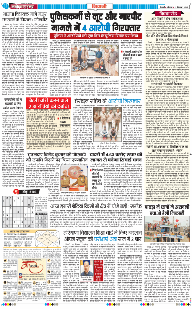 BHIWANI TIMES 2025-12-22