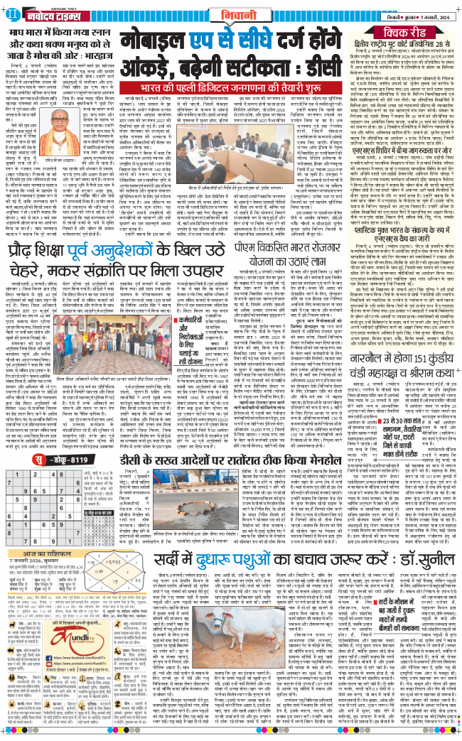 BHIWANI TIMES 2026-01-07