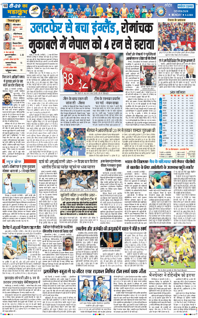 THE NAVODAYA TIMES MAIN UTTARAKHAND AND DEHRADUN 2026-02-09