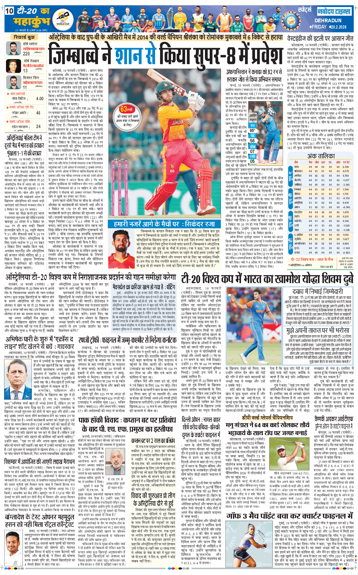 THE NAVODAYA TIMES MAIN UTTARAKHAND AND DEHRADUN 2026-02-20