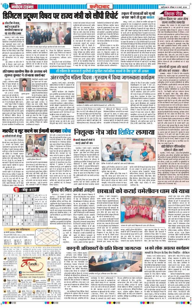 Faridabad 2026-03-08