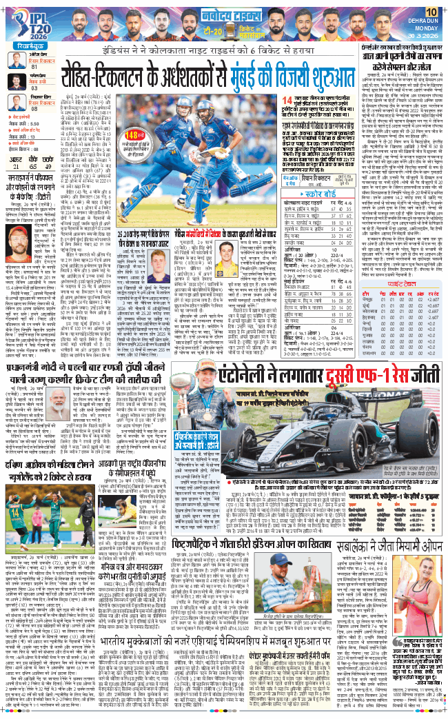 THE NAVODAYA TIMES MAIN UTTARAKHAND AND DEHRADUN 2026-03-30