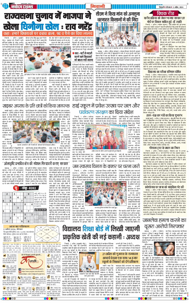BHIWANI TIMES 2026-04-02