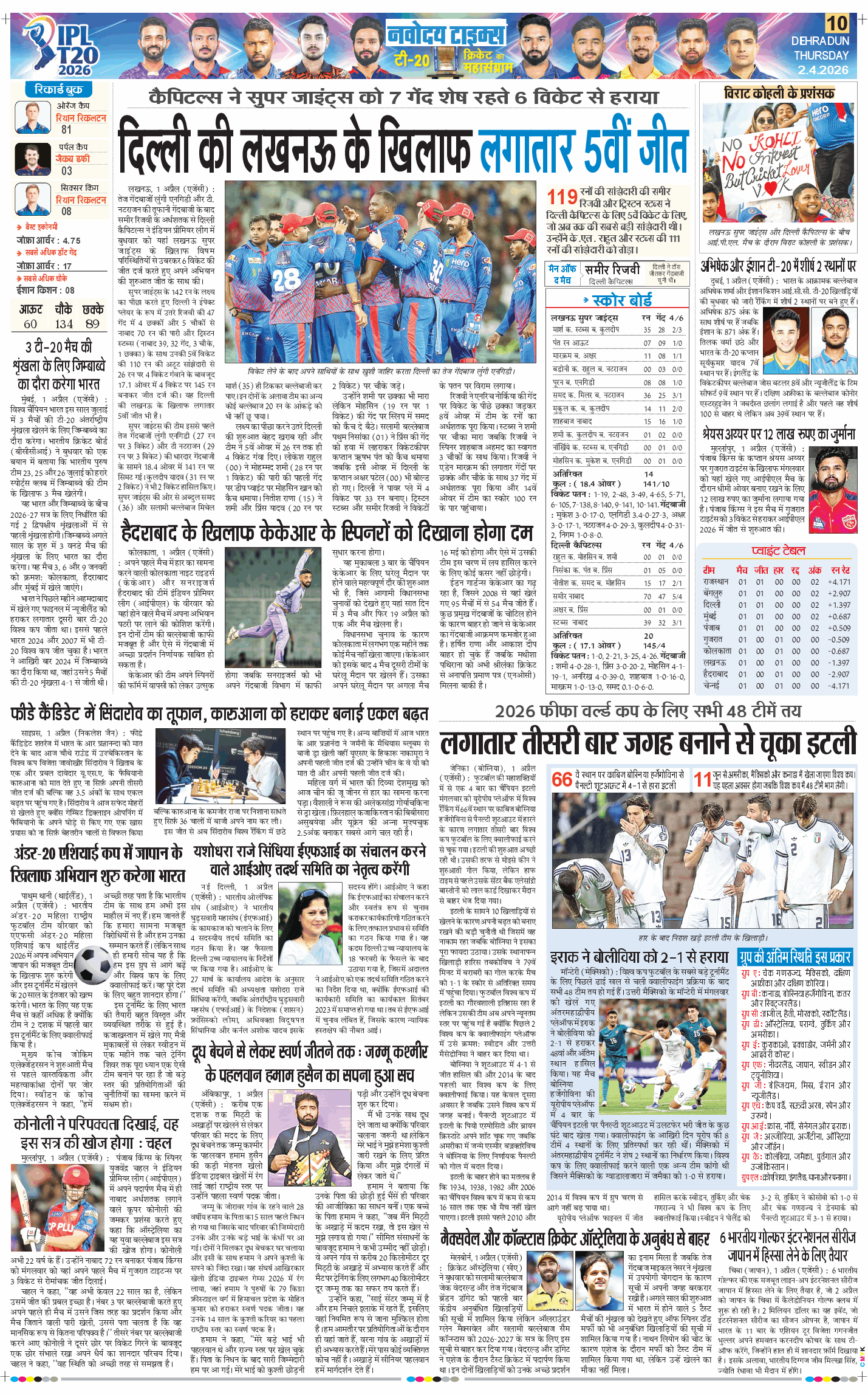 THE NAVODAYA TIMES MAIN UTTARAKHAND AND DEHRADUN 2026-04-02