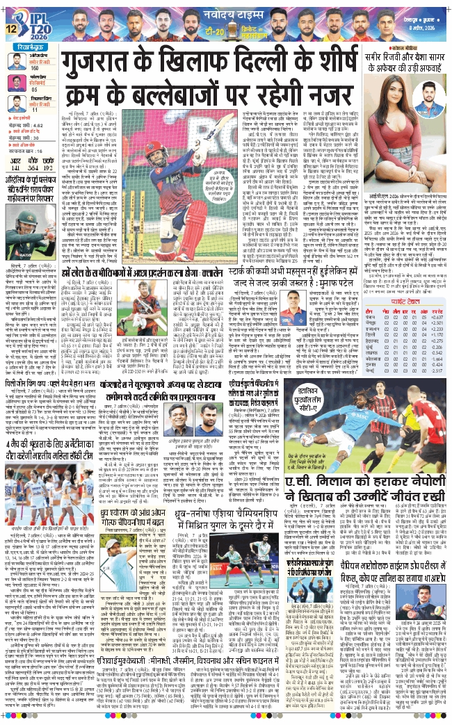 THE NAVODAYA TIMES MAIN UTTARAKHAND AND DEHRADUN 2026-04-08