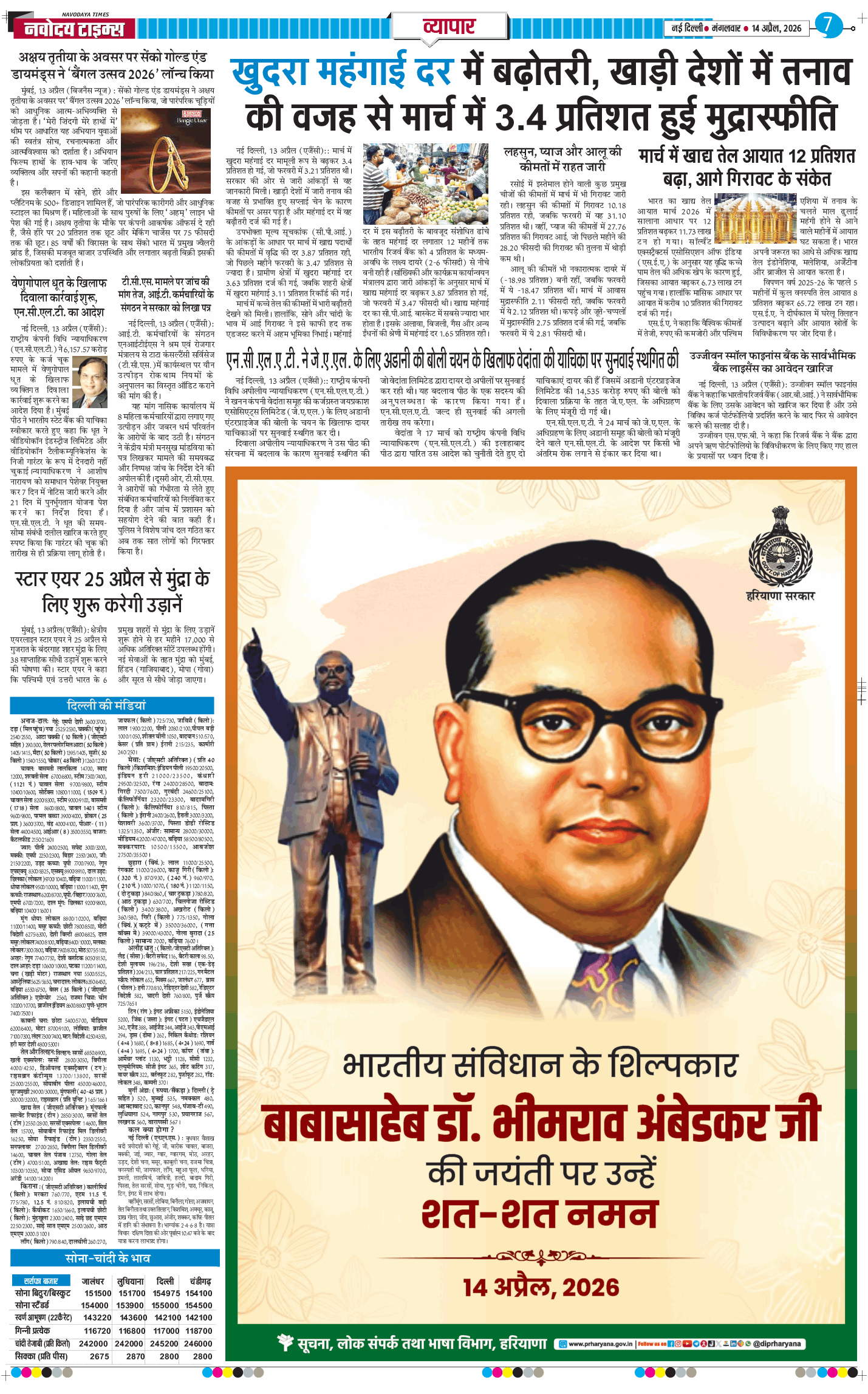 THE NAVODAYA TIMES MAIN UP 2026-04-14