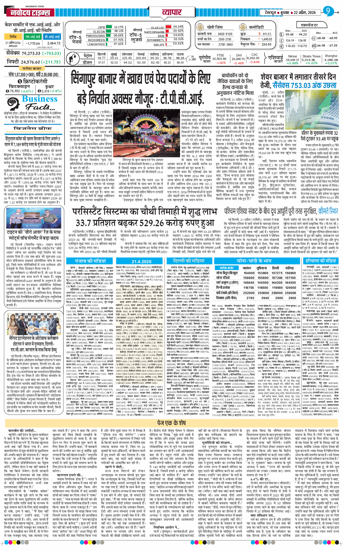 THE NAVODAYA TIMES MAIN UTTARAKHAND AND DEHRADUN 2026-04-22