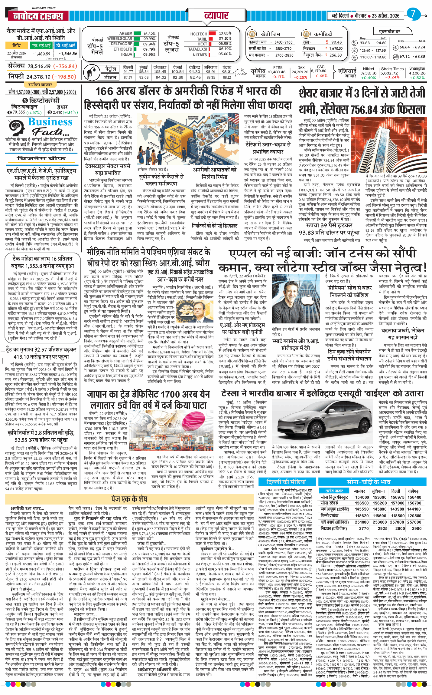 THE NAVODAYA TIMES MAIN UP 2026-04-23