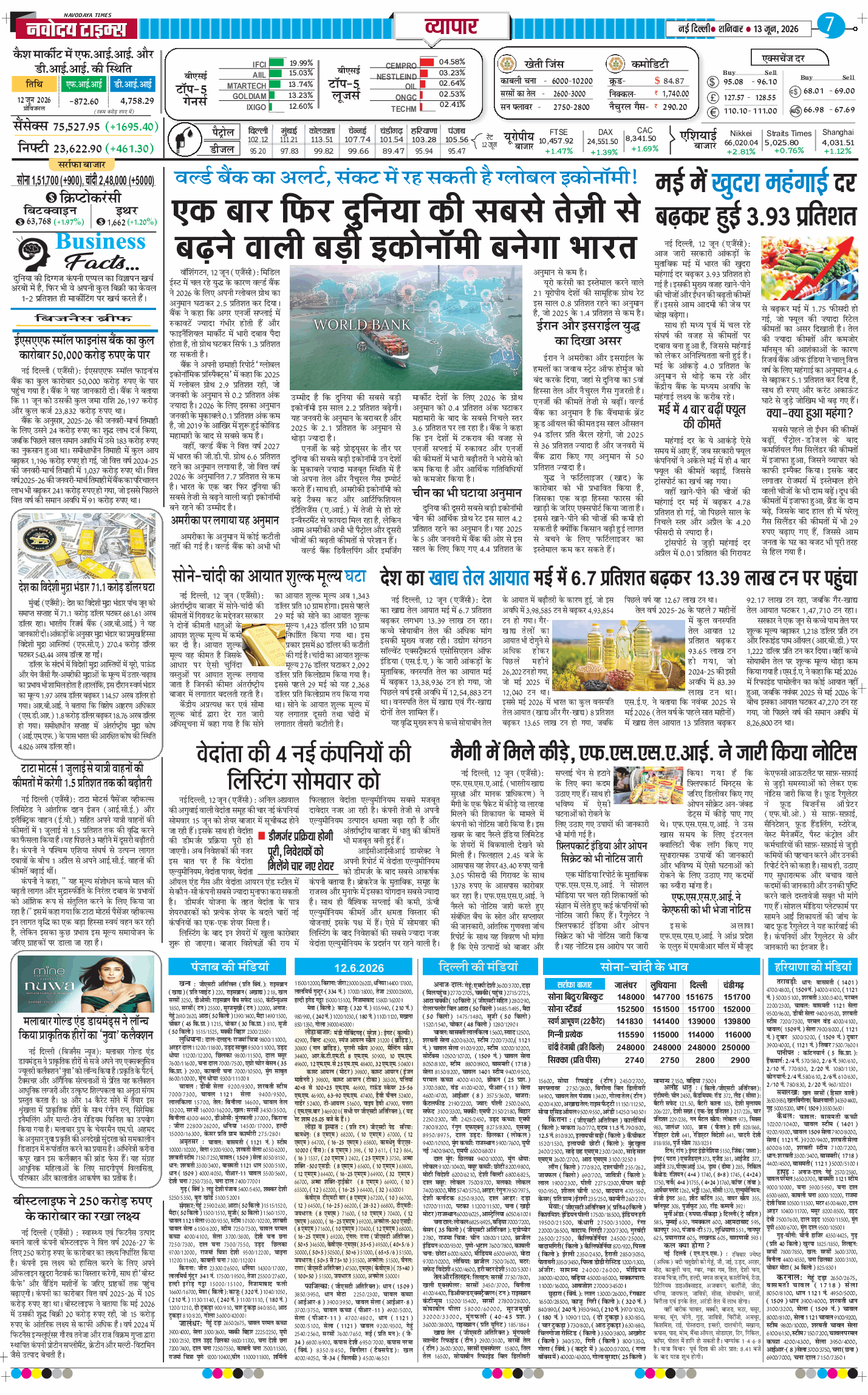 THE NAVODAYA TIMES MAIN UP 2026-06-13
