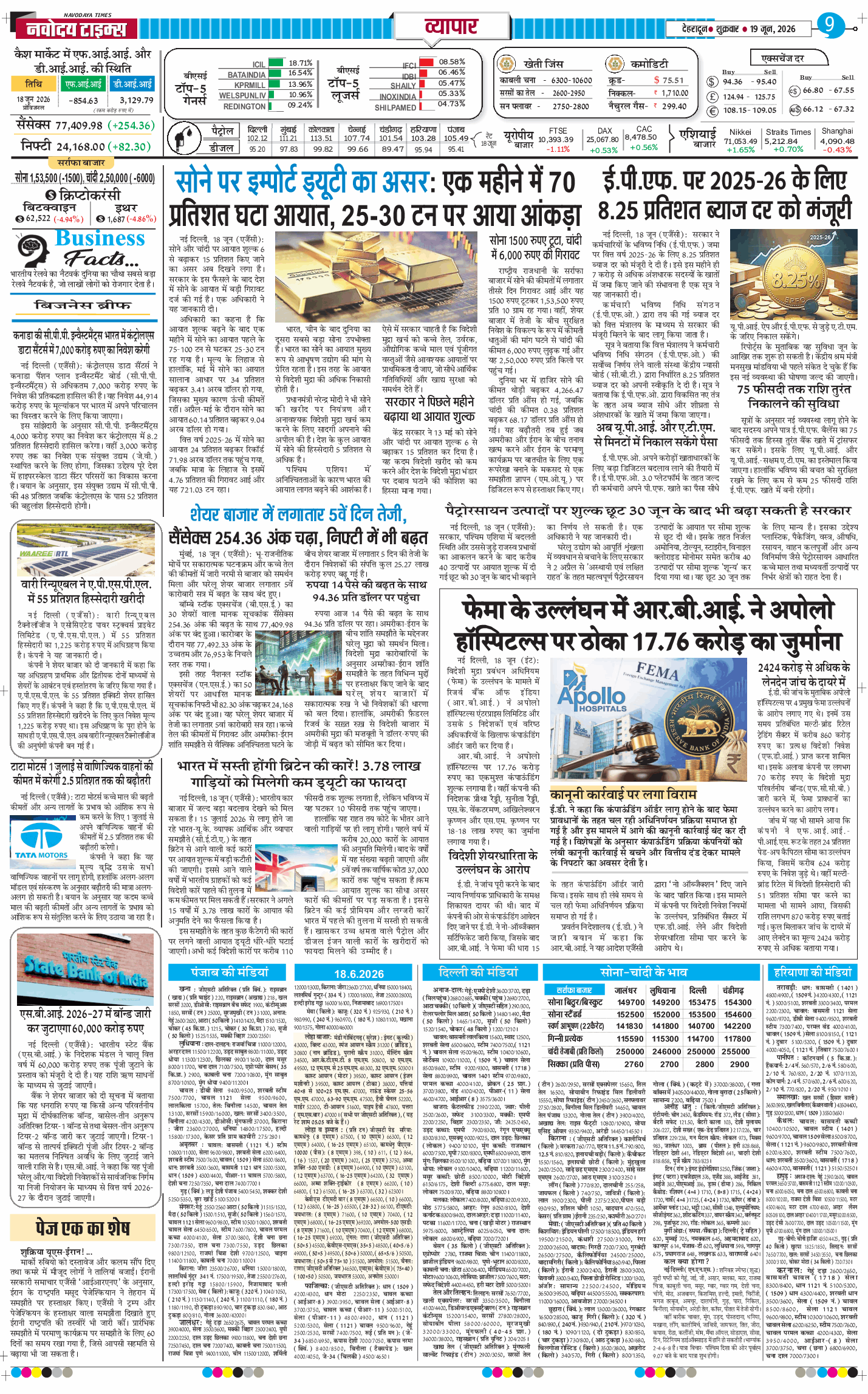 THE NAVODAYA TIMES MAIN UTTARAKHAND AND DEHRADUN 2026-06-19