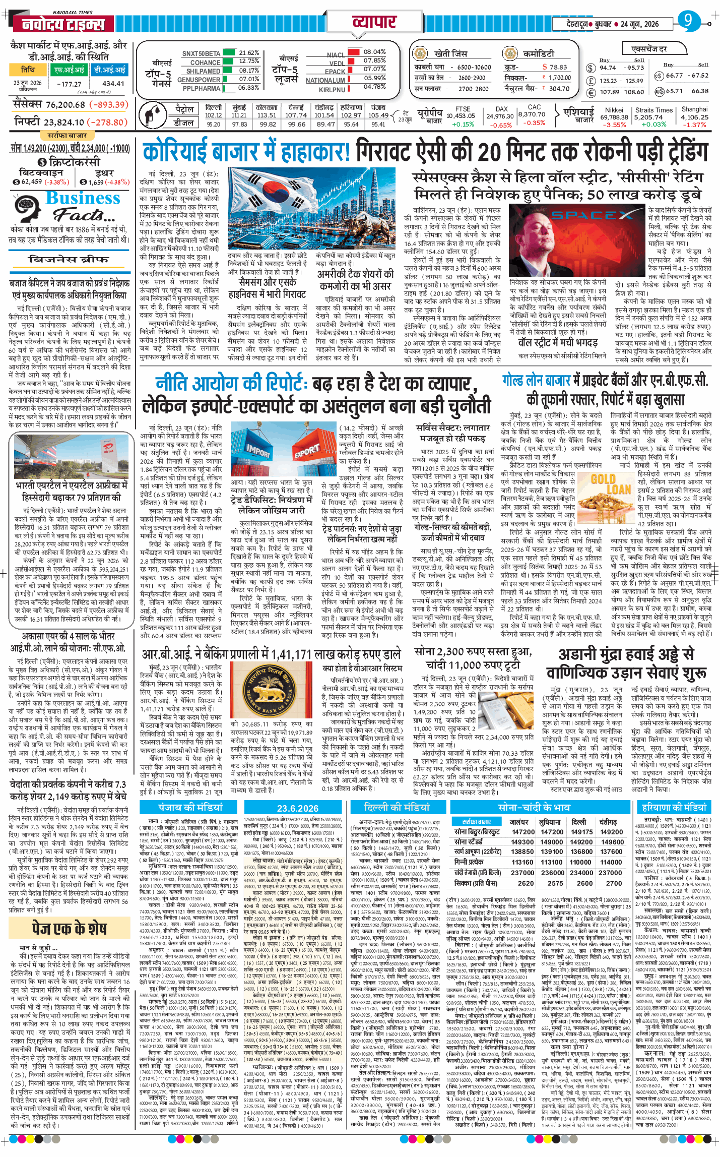 THE NAVODAYA TIMES MAIN UTTARAKHAND AND DEHRADUN 2026-06-24