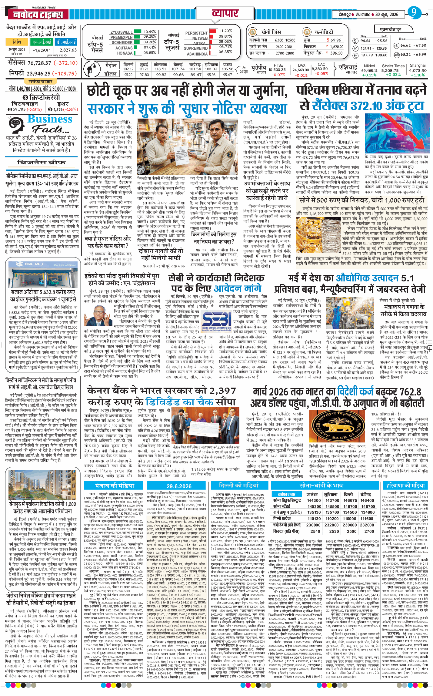 THE NAVODAYA TIMES MAIN UTTARAKHAND AND DEHRADUN 2026-06-30