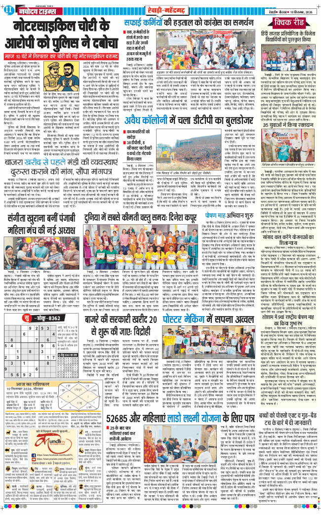 REWARI MAHENDERGARH TIMES 2026-09-10