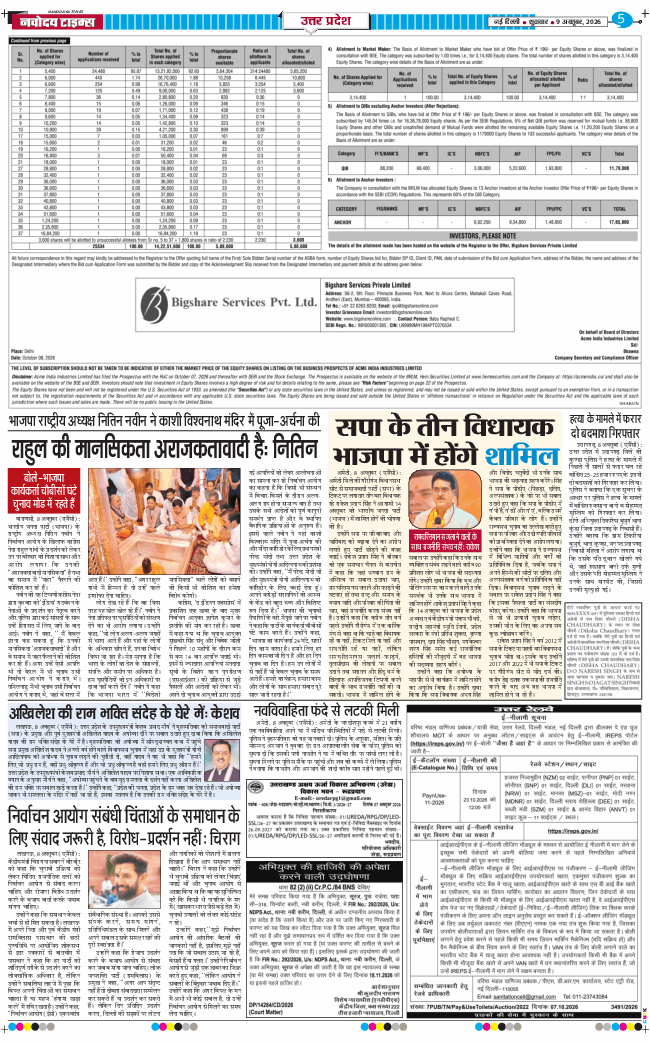THE NAVODAYA TIMES MAIN UP 2026-10-09