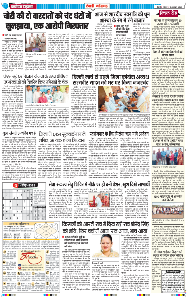 REWARI MAHENDERGARH TIMES 2026-10-11